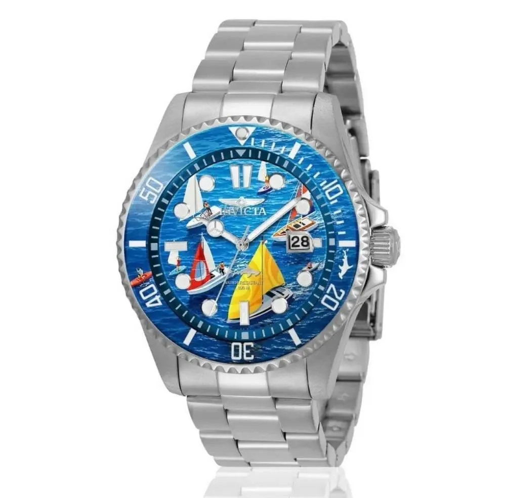 Invicta Pro Diver Visions From Above Sailing Edition Men’s 43mm New with Box